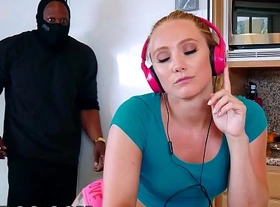 Bangbros - strong arming aj applegate's tight pussy behind bf's back