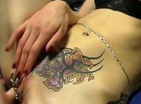 Pierced and tattoed cunt