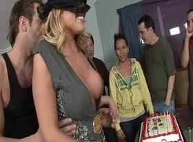 Big titty codi get a fat load to the face for her birthday